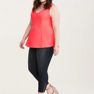 V-NECK PEPLUM TOP- item#- 10812066